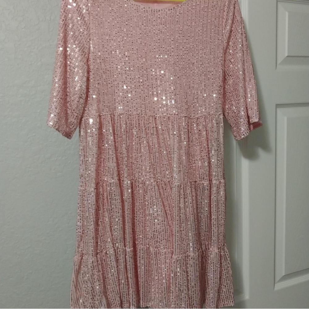 Amazon Shimmering Pink Dress